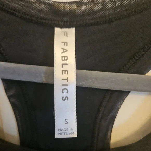 Fabletics Black Racerback Performance Tank - Picture 2 of 2